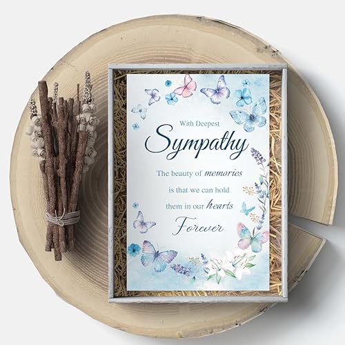 Sympathy Card for Loss of Loved One, Heartfelt Condolence Card, Comforting Bereavement Greeting for Family Friends, Deepest Sympathy Gift Cards with envelopes - color: sympathy card