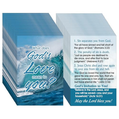 200 Pcs Gospel Tracts Salvation Cards, Meaning - style: Mean