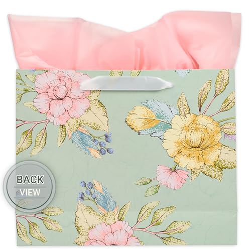 Christian Art Gifts Large Gift Bag with Card & Tissue Paper, Lord Delights - color: Lord Delights/Multi, style: Large Landscape