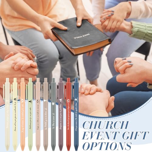 Sayglossy 100 Pcs Christian Spanish Ballpoint Pen Relgious Gift, Boho - color: Boho