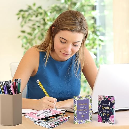 Funrous 32 Pcs Mini Notebooks with Pens Adults Party Favors, Motivational - style: Motivational