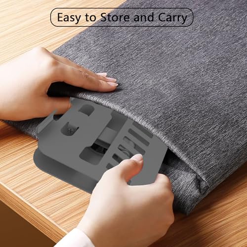 Metal Tablet Stand Holder Adjustable for iPad Kindle Tab, Grey - color: Grey