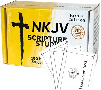 Agape Scripture Memory Cards 100 NKJV Bible Verse Flashcards, Adults & Kids, Perfect for Bible Study, Memorization, and Christian Education, Pocket-Sized, Durable, Faith Learning Gift - style: NKJV