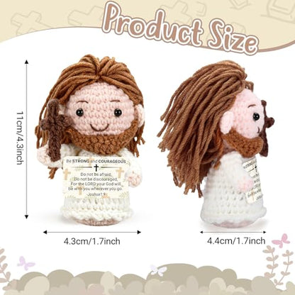 Christian Gifts for Women Men Gift Emotional Support Positive Jesus Crochet - style: be strong and courageous