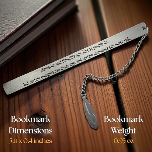 Custom Metal Bookmark with Disc Charm Durable Stainless Steel Gift Box - style: Disc Bookmark Engraved