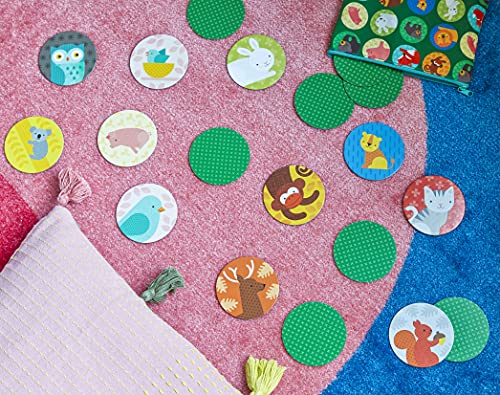 Matching Game Animals + Babies v2 - color: Versailles