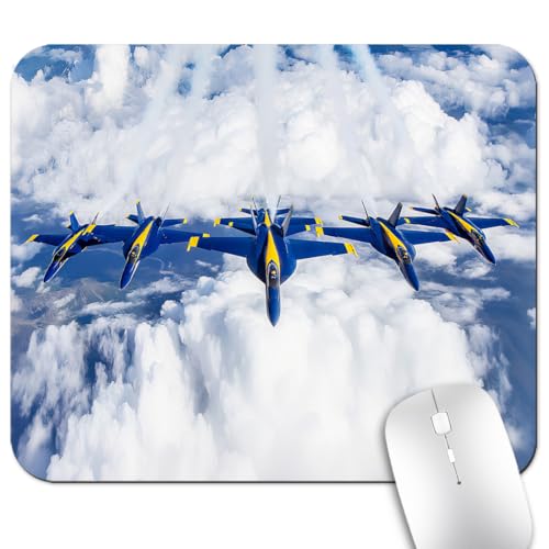 Fighter Jet Show US Air Force Mouse Pad, Patriotic Military Pride Desk Mat - color: Cute Colorful Art Rec8