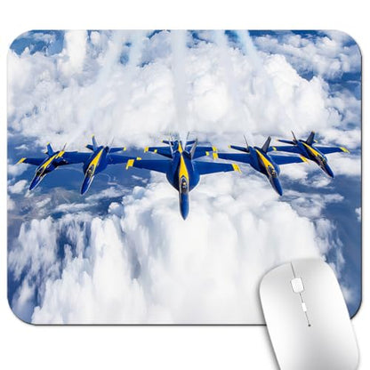 Fighter Jet Show US Air Force Mouse Pad, Patriotic Military Pride Desk Mat - color: Cute Colorful Art Rec8