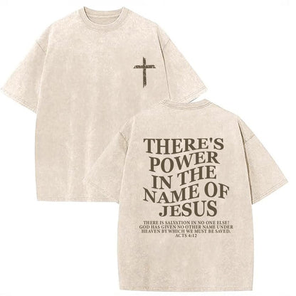 Christian Shirt for Men Jesus Loves You Shirt Oversized Acid Wash Tops - color: Apricot-b, size: Small