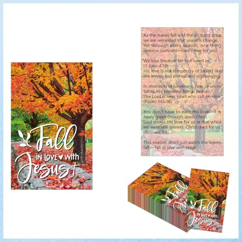 Halloween Gospel Tracts for Evangelism, Christian Tracts - color: Fall in Love With Jesus