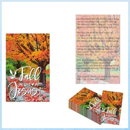 Halloween Gospel Tracts for Evangelism, Christian Tracts - color: Fall in Love With Jesus