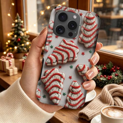 Compatible with iPhone 15 Pro Case,Wireless Charging Compatible,Patented 2‑in‑1 Dual‑Layer Protection, Hot Transfer Print Hard Shell Cover - Christmas Dim Sum Biscuits - color: Christmas Dim sum biscuits, size: iPhone 15 Pro