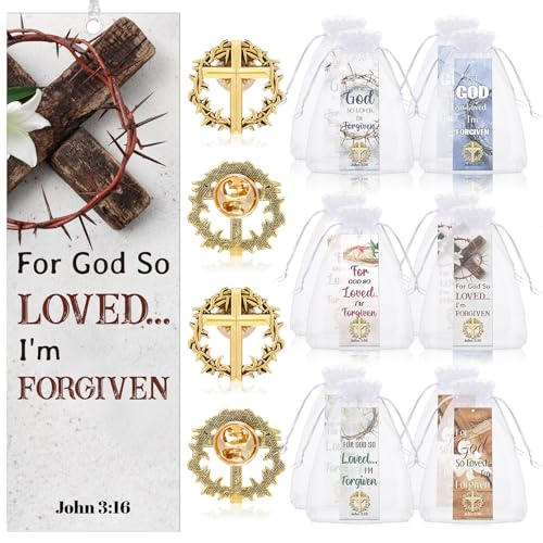 Supervitae 12 Set Crown of Thorns Lapel Pins Shepherd Staff John 3:16 Set - style: Crown of Thorns