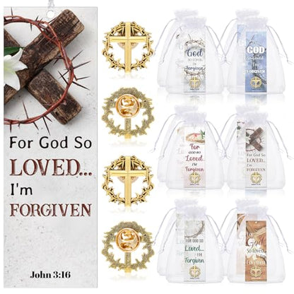 Supervitae 12 Set Crown of Thorns Lapel Pins Shepherd Staff John 3:16 Set - style: Crown of Thorns