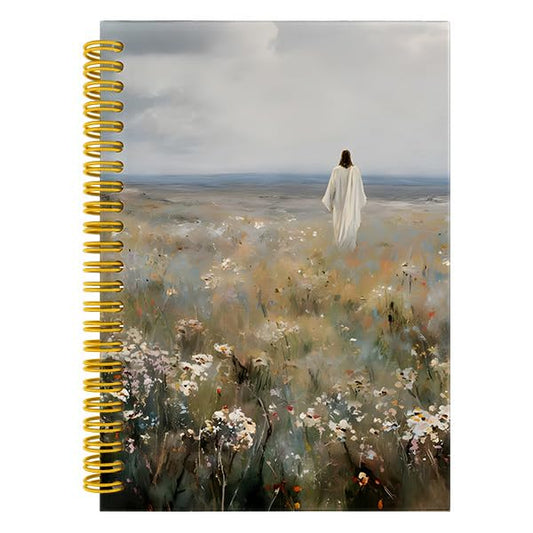Christian Jesus Notebook Journal, Wildflower Jesus Bible Verse Journal Gifts for Women, Christian Scripture Prayer Spiral Hardcover Notebook for Work Study, 5.5x8.3 Inch - color: Multiple color1
