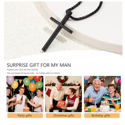 Teen Boys Gifts Ideas Cross Necklace for Men Boys Son Grandson Nephew Birthday Christmas Gifts - style: Grandson