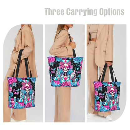 Tote Bag For Women, Tote Bag With Zipper Large Shoulder Bag For Women Travel, Work, Office, College, Nursing - color: Nurse 1