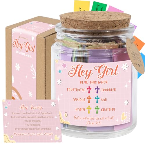 Bible Verse Jar for Teen Girl – Teen Girl Gifts Trendy Stuff, Christian Gift For Teens, Graduation Gifts - color: Bible Verse Jar For Teen Girl