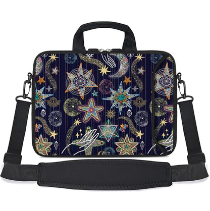 RICHEN Messenger Bag Carrying Case Sleeve with Handle Accessory Pocket Fits Laptops/Notebook/ebooks/Kids tablet/ipad (11-13.3 inch, Stars) - color: Stars, size: 11-13.3 inch