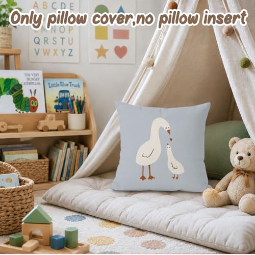 Nursery Decor Pillow Covers 18x18,Kids Room Throw Pillow Cover - color: Goose