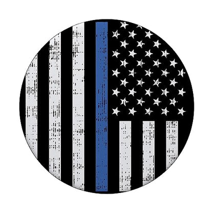 Thin Blue Line US Flag Police Officer Law Enforcement Gift PopSockets Adhesive PopGrip - style: Adhesive PopGrip