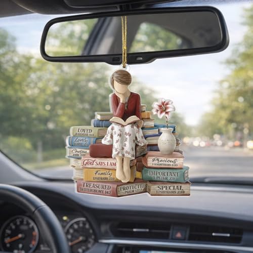Christian Bible Gifts for Women, God Says I Am Car Hanging Ornament for Mom - color: G Says You Are - Ao Do