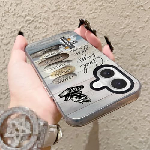 God Cross Wood Grain Phone Case Compatible with iPhone 17 Case - color: Pattern 3, size: for iPhone 17