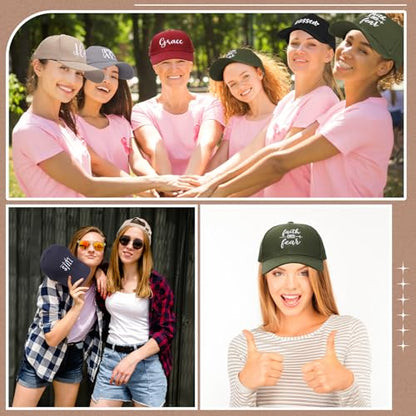 6/12 Pack Christian Hats Bulk for Men Women - style: Religious