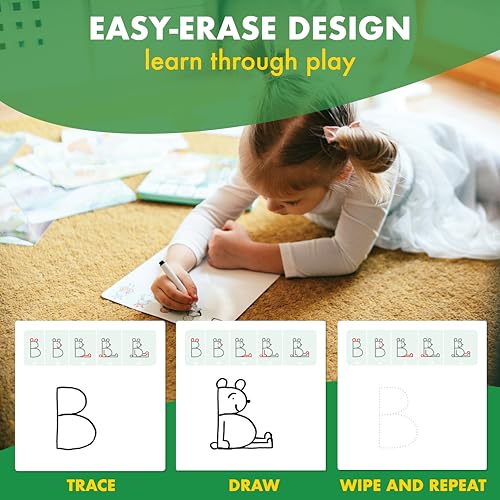 ABC Draw with Me 2-Pack – Learn to Draw ABC & Letter Tracing Cards Ages 3-6 - size: Medium (Pack of 2)