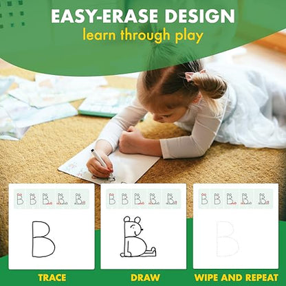 ABC Draw with Me 2-Pack – Learn to Draw ABC & Letter Tracing Cards Ages 3-6 - size: Medium (Pack of 2)