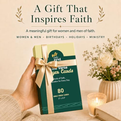 80 Unique Bible Verse Cards - Mini Scripture Cards for Women - color: Boho