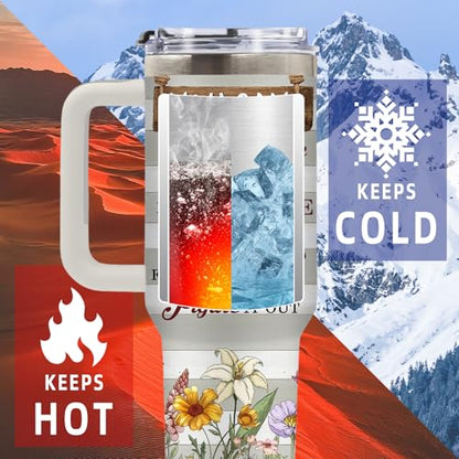 DUUV Christian Tumbler 40oz, Insulated Christian Gifts for Women - color: Inspiring God