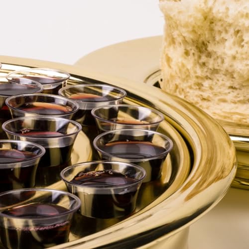 Bekith 2000 Pack Communion Cups, Plastic Disposable Cup Fits Standard Holy Communion Trays, 0.5 Ounce, Clear - size: 1000 Count (Pack of 2)