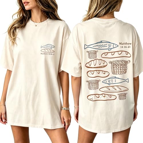 Muicy Women's Christian T Shirt Faith Based Tees Bible Verse Shirts Short Sleeve Summer Graphic Tees - color: Apricot, size: X-Large