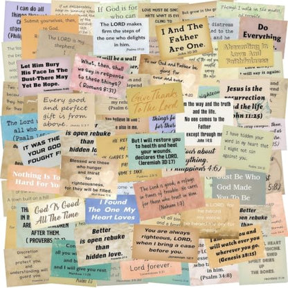 300pcs Vintage Bible Verse Stickers, Christian Bible Quote Stickers - style: Christian