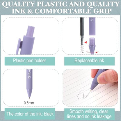 Crtiin 50 Pcs Inspirational Pens Bulk Neutral Tones, Thank Yourself - color: Neutral Tones, size: 1 Count (Pack of 50)