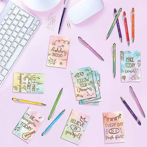 Funrous 32 Pcs Mini Notebooks with Pens Adults Party Favors,Watercolor - style: Watercolor