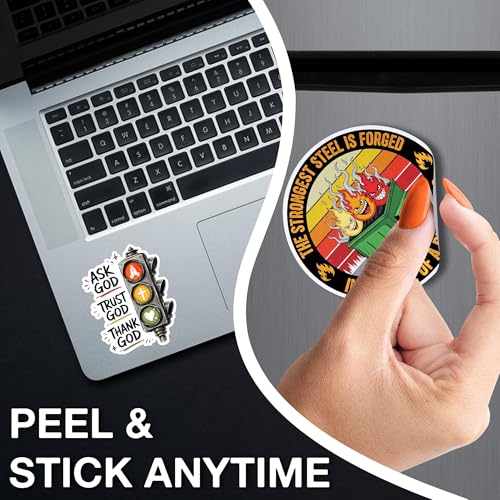 [3PCS] Trust in God Sticker, Ask Trust Thank Prayer Traffic Light Design - color: Trust in God Sticker