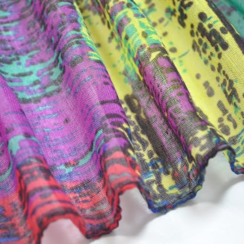 Jersey Knit Infinity Scarf Colorful Head Wrap for Travel - color: Color-b05