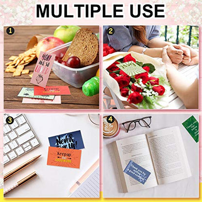 Outus 120 Pcs Motivational Encouragement Inspirational Card Boho Rainbow - style: Bright Style