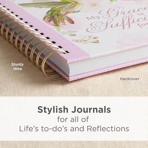 Christian Art Gifts Spiral Journal: My Grace is Sufficient - 2 Cor. 12:9