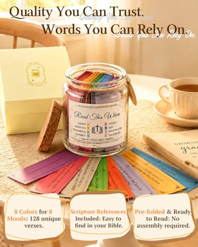2026 New Christian Gifts for Women Men - 8 Emotion Bible Verse Jars - color: Bible Verse Jars for Everyone