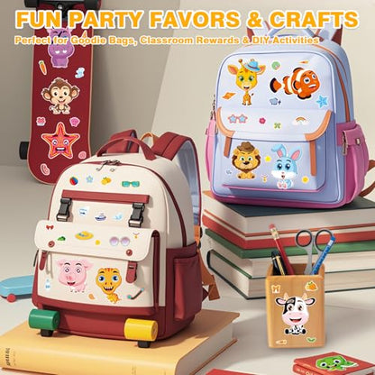 48 Animal Make-a-Face Sticker Sheets for Kids - style: Cute Animals