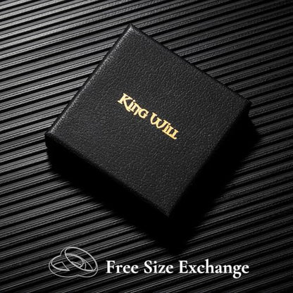 King Will 316L Wedding Band for Men Women, 4-8mm I LOVE YOU Dome Size 4-15 - color: B-Gold-Plated-8mm