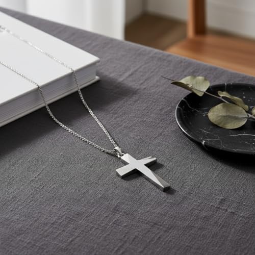 Cross Necklace Origami/Wooden/Caravaca/Faith Pendant Necklace Christian Religious Catholic Cross Jewelry Gift for Women Men - color: Origami Cross