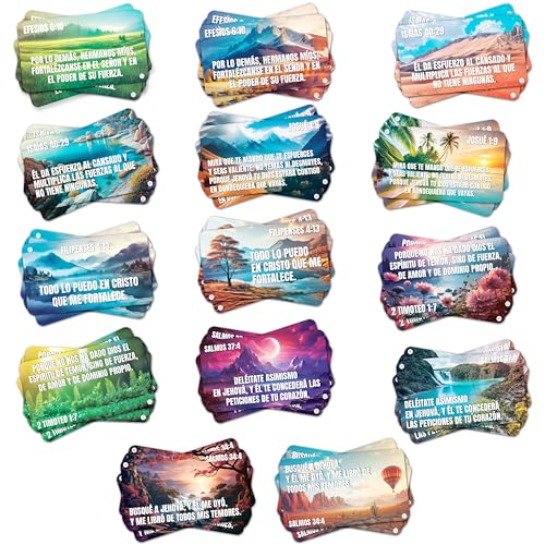 Spanish Bible Verse Cards – 70 Christian Encouragement Notes for Students