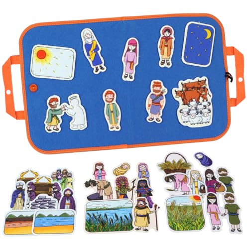 CHEFAN Ruth and Naomi Felt Board Bible Stories, 4 Story Sets for Kids - color: Ruth and Naomi & Other 3 Bible Stories Set