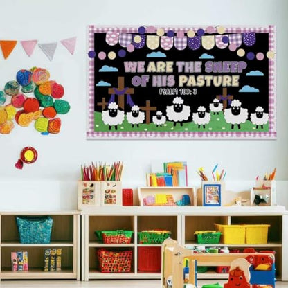 Easter Bulletin Board Set Christian Religious Classroom Decor