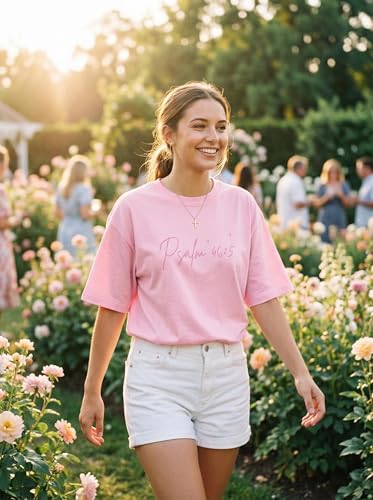 God is Within Her Jesus Oversized Shirts for Women Christian T-Shirt Religious Tee Bible Verse Inspirational Tops - color: Pink, size: Small