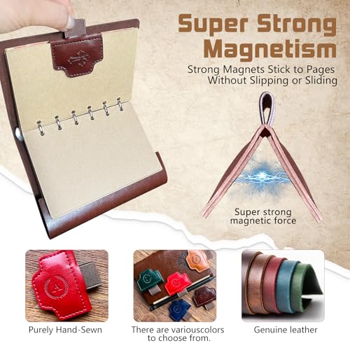 Magnetic Cross Bookmark Leather Custom - 52 Letter Personalized Initial A-Z Religious Christian Book Mark Reading Faith Gifts (Dark Brown-Cross) - color: 1pcs Dark Brown, size: Cross